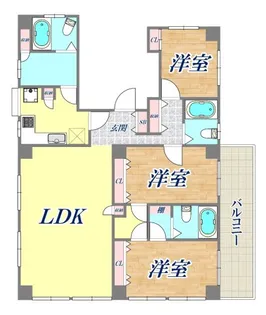 ベルモント【3階】の間取り