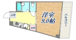 スマ扇コーポ【2階】の間取り