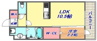 サニーヒル【1階】の間取り