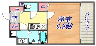 KAISEI神戸海岸通【6階】の間取り
