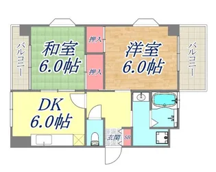 セルフィーユ兵庫【2階】の間取り