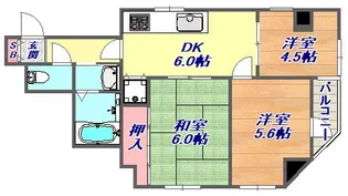 フェイバーハイツ【3階】の間取り