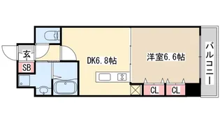 プレジール三ノ宮2【3階】の間取り