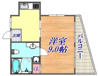 北野コーポラス【3階】の間取り