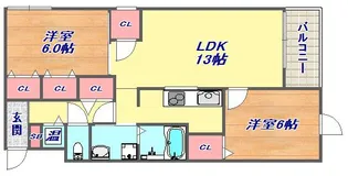 グラン マーリエ【4階】の間取り
