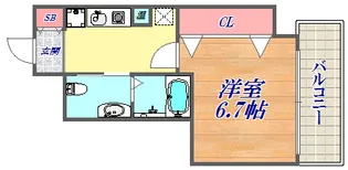 アロハ三宮【4階】の間取り
