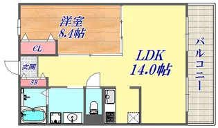 グリーンハイツ諏訪山【3階】の間取り