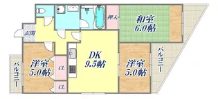 ビバリーハウス青谷弐番館【1階】の間取り