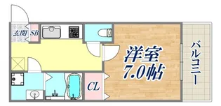 ワンゴ—クレスト【6階】の間取り