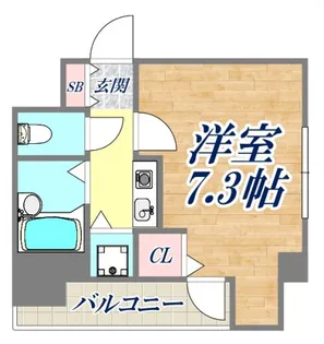 ワコーレ新神戸ステージ【2階】の間取り