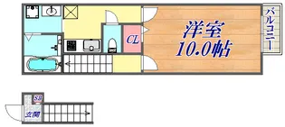 ラフィーネ神戸North Wing【2階】の間取り