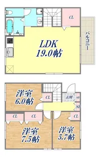 ラ プロヴァンスG棟の間取り