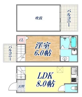W&A APARTMENT01【1階】の間取り