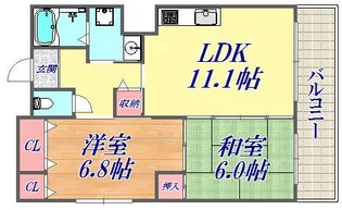 メゾン・ドュウ【4階】の間取り
