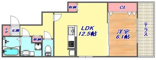 グレイスコート住吉本町【2階】の間取り