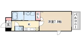 エスリード神戸三宮パークビュー【7階】の間取り