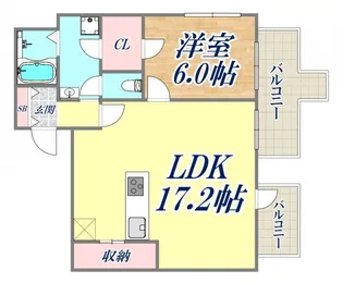 アルファレガロ兵庫【7階】の間取り