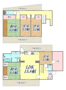 ハビテ八本松の間取り