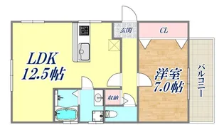 吉田マンション(長田区)【2階】の間取り