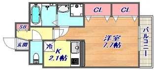 クラシェス北青木【3階】の間取り