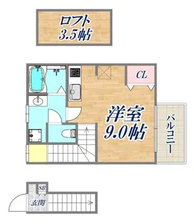 あんしん+潮見台【2階】の間取り