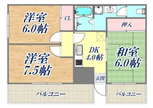 グランディアミ・アモーレ鈴蘭台【1階】の間取り