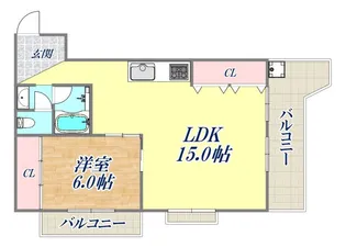 甲南野崎ハイム【3階】の間取り