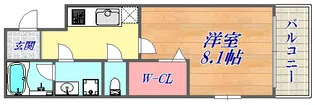 フジパレス上筒井通【2階】の間取り