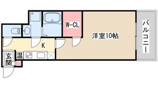 アスヴェル神戸元町2【10階】の間取り