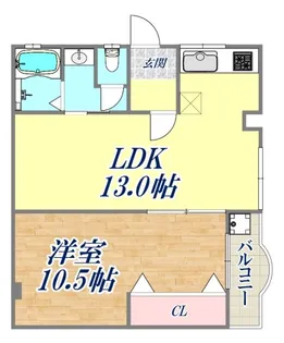 グランビア灘東【30G号室】の間取り