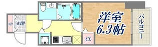 ララプレイス三宮東アスヴェル【8階】の間取り