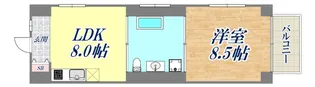 BELLTREE水木通【4階】の間取り