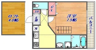 1Kの間取り画像