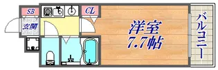 エステムコート新神戸エリタージュ【2階】の間取り