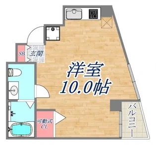 セルフィーユ三宮【5階】の間取り