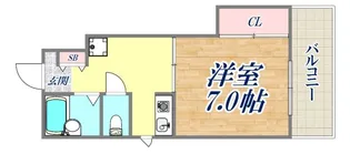 ハイツ本山南【303号室】の間取り