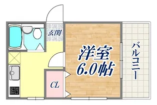 山根ハイツ【3階】の間取り