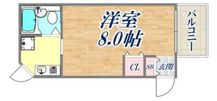 ゴールドリーフ山本【1階】の間取り