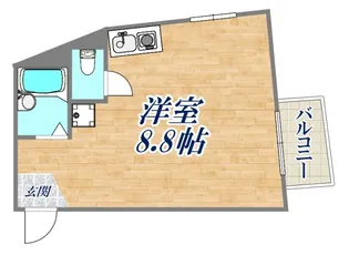 グランディア北野異人館通【3階】の間取り