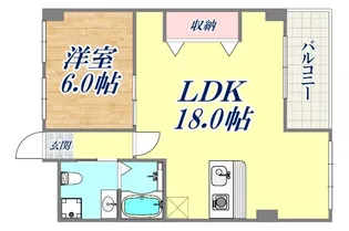 上春日野ハイツ【3階】の間取り