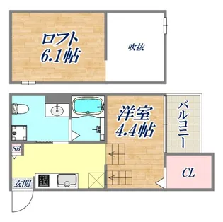ソフィア新長田【2階】の間取り