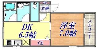 KTIレジデンス湊川2【1階】の間取り