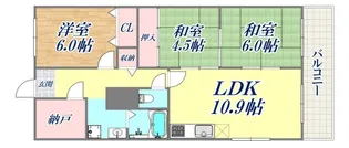 マリンハイム塩屋【2階】の間取り
