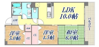 ホップス須磨【5階】の間取り