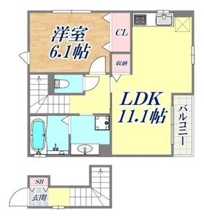 エスペランサ【2階】の間取り