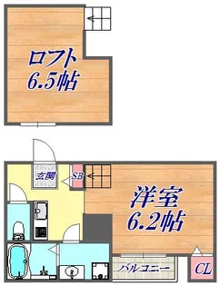 プレステージ三宮東【1階】の間取り
