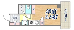 アルテハイム神戸県庁前【8階】の間取り