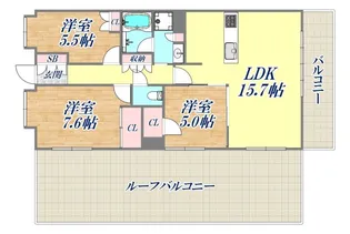 ワコーレシティ神戸元町【6階】の間取り