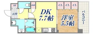 ワコーレ神戸元町I'z【6階】の間取り