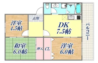 すずらん台コート【5階】の間取り